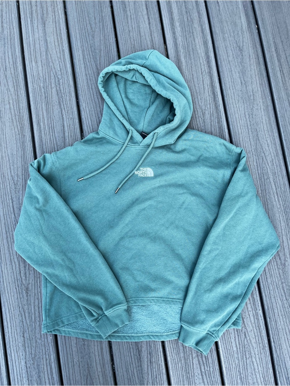 The North Face Women’s High Low Evolution Teal Hoodie